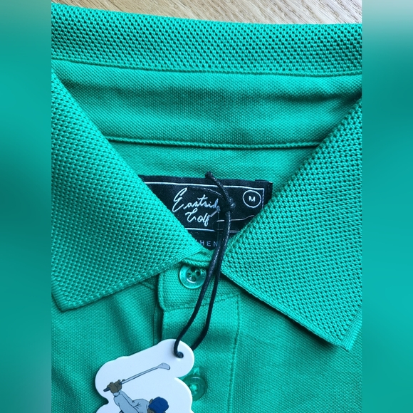 Men's Eastside Golf Long Sleeve Rugby Polo Shirt Medium - Picture 3 of 3